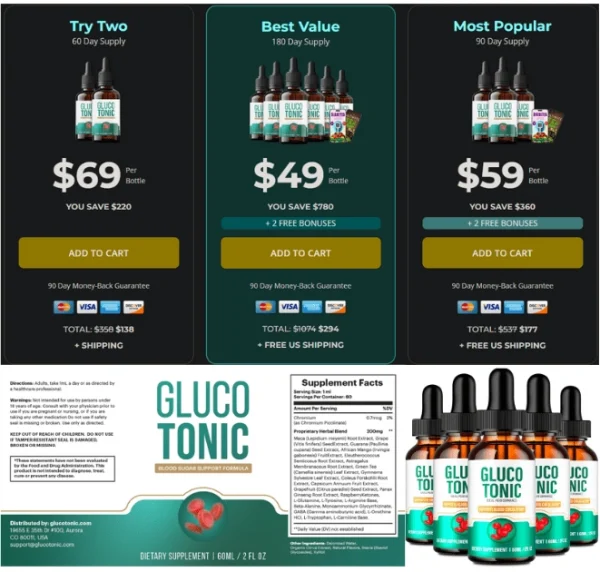 GlucoTonic pris