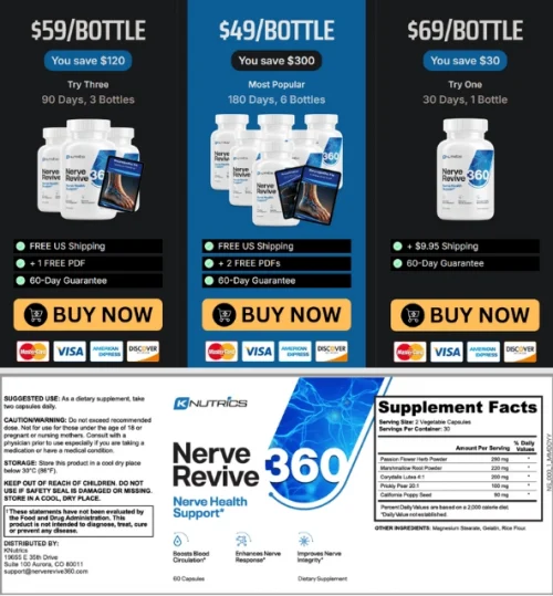 Nerve Revive 360 pris